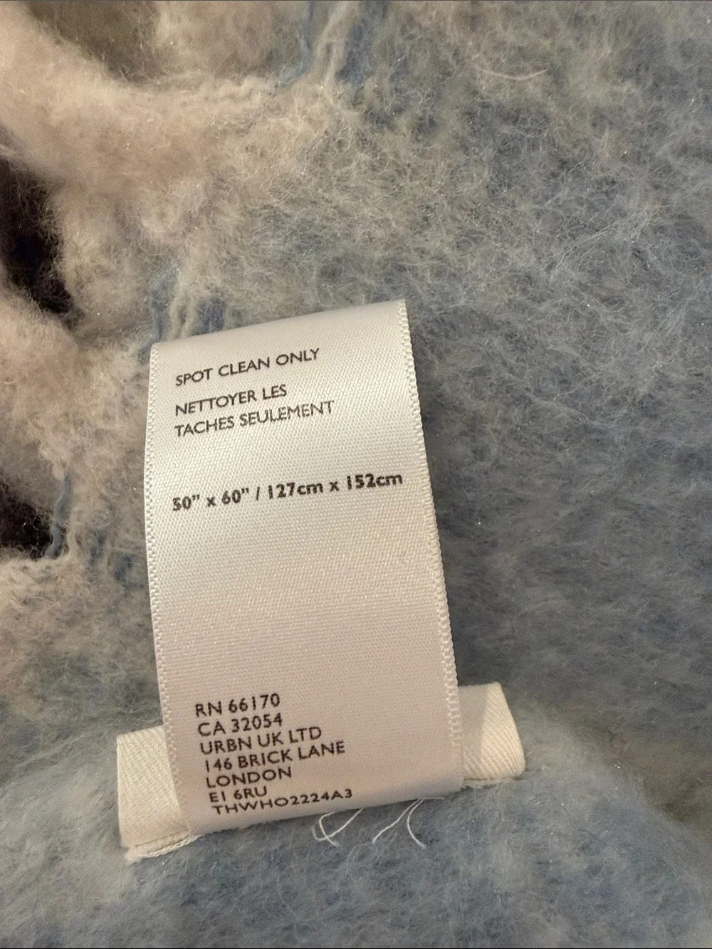 Anthropologie Checked Throw Blanket in Gray, Black, Tan, Red, Pink and Blue